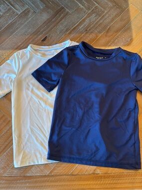 Cat & Jack Short Sleeve Rash Tees - Navy & White